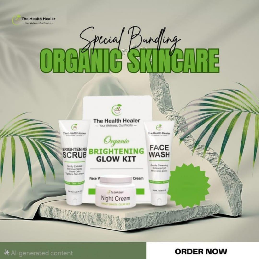 The Health Healer Organic Brightening Glow Kit